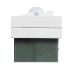 Temperature Humidity Meter White LCD Display Suction Cup Indoor Outdoor