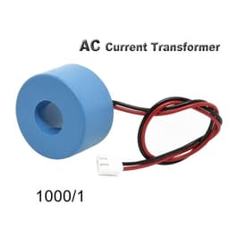 0.56'' Digital Voltmeter Ammeter DC 0-100V AC60-500V 1A 10A 50A 100A Red Blue LED Display Voltage Current Meters(Current Transformer,0-10A)