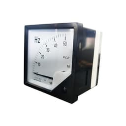 6C2-Hz DC Frequency Meter 0-50Hz 0-60Hz /DC10V Sensor Excitation Voltmeter Square Pointer Voltage 80x80mm 1Pcs(0-60Hz(DC10V))