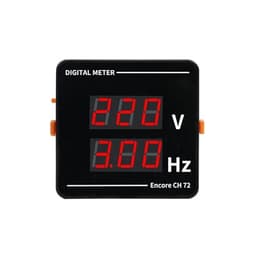 Square 72 * 72mm AC 50-500V 10-99.9Hz Digital Display LED Energy Voltage Frequency Panel Meter Voltmeter 1Pcs