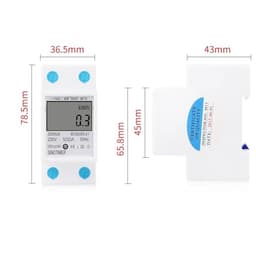 LCD Digital Display Power Consumption Meter Single Phase Energy Meter