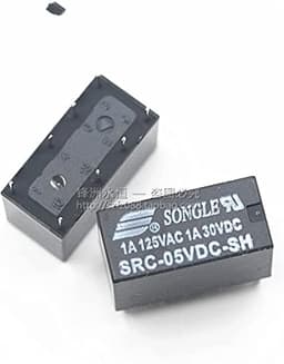 Relay 2pcs Src-05 12 24vdc-sh 5V 12V 24V Signal, Two Opening and Closing, 1A 8-pin(5VDC)