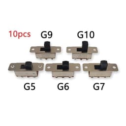 10pcs SS23F19 (2P3T) Handle Height 5/6/7/9/10MM 3GearLarge Current Toggle Slide DIP Switch 3/6A 250/125V(K034a027-G5)