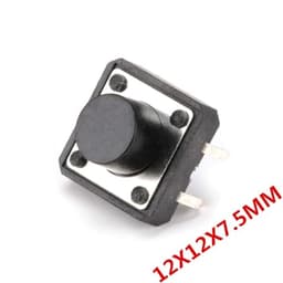 20Pcs/Lot Touch Switch 12x12x7.5MM Micro SwitchTouch Button Self-Reset 12 * 12 * 7.5mm Keys DIP 4PIN