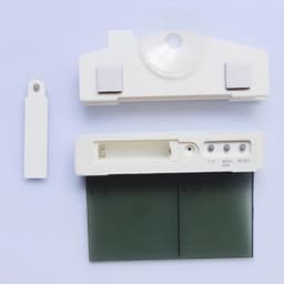 Temperature Humidity Meter White LCD Display Suction Cup Indoor Outdoor