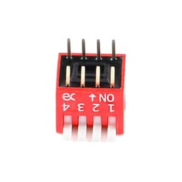 2.54mm RED DIP Side Dial Toggle Coding Switch Touch ON/Off DP 2P 3P 4P 5P 6P 8P DP-02P DP-06P DP-08P DP-4P DP-5P DP-3P 3Pcs(2P)