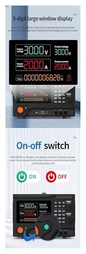 Variable DC Power Supply Regulated 20V 50A 1000W(USB-20V 50A 10MV 10MA,220V)