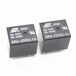 1pcs 5Pins Relay 12V for DC Coil Power Relays PCB 20A SRA-12VDC-CL