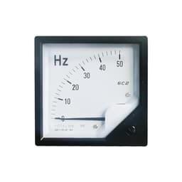6C2-Hz DC Frequency Meter 0-50Hz 0-60Hz /DC10V Sensor Excitation Voltmeter Square Pointer Voltage 80x80mm 1Pcs(0-60Hz(DC10V))