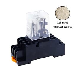Relay HH54P MY4NJ Plug-in PYF14A DC/AC 12v 24v 36v 48v 110v 220v 5A Silver Contact 14pins 4PDT rele Socket(Dc,12V)