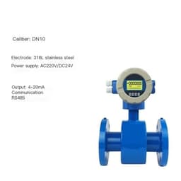 Electromagnetic Flow Meter Electronic Digital Display Integrated Pipeline Sensor(DN10 4-20mA+RS485)
