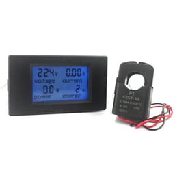 1pc AC Multifunction Voltmeter Meter Energy Power Monitor AC 80-260/100A Volt Amp Power Tester Voltmeter Ammeter Current(100A with Round Coil)