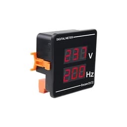 Square 72 * 72mm AC 50-500V 10-99.9Hz Digital Display LED Energy Voltage Frequency Panel Meter Voltmeter 1Pcs