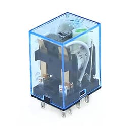 GUMMMY 1pcs MY2P HH52P MY2NJ 12V 24V DC/110V 220V AC Coil General Purpose DPDT Micro Mini Relay with Socket (Size : DC 24V)