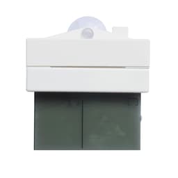 Temperature Humidity Meter White LCD Display Suction Cup Indoor Outdoor