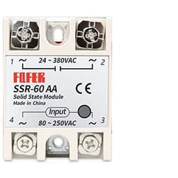 10A 25A 40A 60A AC-AC Single Phase Solid State Relay AC SSR SSR-10AA SSR-25AA SSR-40AA SSR-60AA 80-250VAC 220V to 24-380V(SSR-60AA)