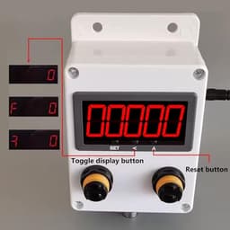 Digital People Counter with Infrared Sensor - Track Customer Traffic (0-99999 Counts), Ideal for Shopping Malls & Markets - Reflector Range Up to 6m