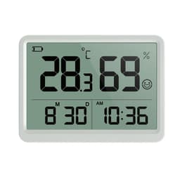 ABS Large-Screen Indoor Home Bedroom Electronic Clock Smiling Temperature Humidity Meter