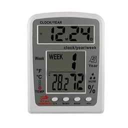 KT201 Digital LCD Thermometer Hygrometer Electronic Temperature Humidity Meter Weather Station Indoor Outdoor Tester Alarm Clock