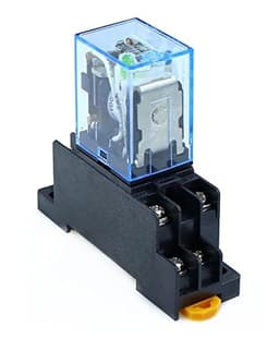 GUMMMY 1pcs MY2P HH52P MY2NJ 12V 24V DC/110V 220V AC Coil General Purpose DPDT Micro Mini Relay with Socket (Size : DC 24V)