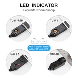 TL-W3 Series Square Switch Non-Flush DC 3-Wire Inductive Proximity Sensor