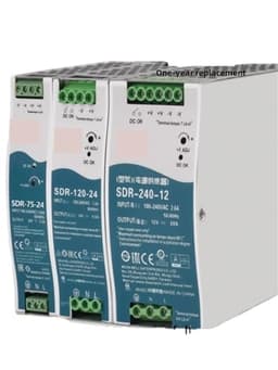 DIN Rail Power Supply SDR-120-24 12V/24V/48V 5A/10A/20A 75W/240W/480W
