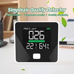 PM2.5 Detector Air Quality Temperature Humidity Meter Gas Monitor LCD Screen Dust Thermometer Multi-Function Tool