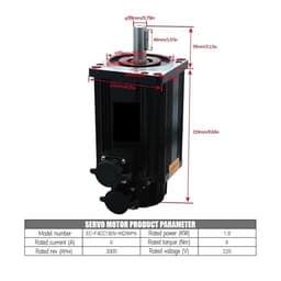 Servo Motor 110SG M06030 220V 1.8KW 6Nm 3000Rpm Nema42 AC Kit with XP200 Driver 2500line Encoder