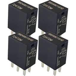 4PCS 12V Micro Relay SPDT 5-Pin 30A Plug-in Fuse Box Power Relay, Replaces OE#56049018AB / 05269988AA / 5269988AA / 68271210AA, Relay 72472V