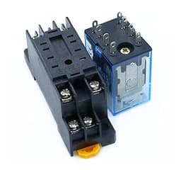 GUMMMY 1pcs MY2P HH52P MY2NJ 12V 24V DC/110V 220V AC Coil General Purpose DPDT Micro Mini Relay with Socket (Size : DC 24V)