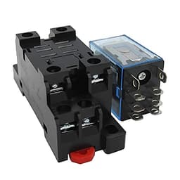 GUMMMY 12V Coil 8Pin DPDT 2 NO 2 NC Electromagnetic Power Relay 10A with Exquisite and Upscale Socket (Size : AC 12V)