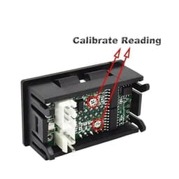 0.56'' Digital Voltmeter Ammeter DC 0-100V AC60-500V 1A 10A 50A 100A Red Blue LED Display Voltage Current Meters(Current Transformer,0-10A)