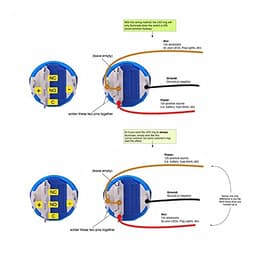 GUMMMY Latching Switch Pushbutton Switch 1NO1NC SPDT ON/Off Black Metal Shell with LED Suitable for 19mm (Color : Blue, Size : 6V)