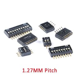 5Pcs Toggle Switch SMD SMT Slide Type 1P 2P 3P 4P 5P 6P 8P 1.27mm Position Way DIP Black Pitch Snap(4 Positions)