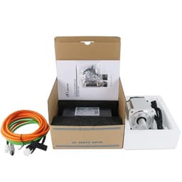 220V 3000RPM IP65 AC Servo Motor Drivers Kit A5 200W 400W 600W 750W 1000W AC Servo Motor with Driver for Machine(400W 17Bit Increment)