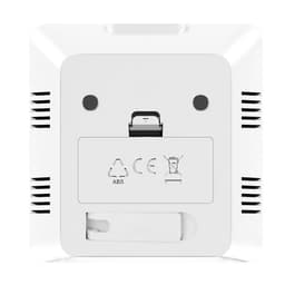 ABS Large-Screen Temperature Humidity Meter with Clock Household Electronics