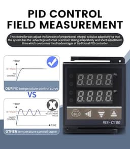 Digital PID Temperature Controller Rex-C100 Output Thermostat K Type Temperature 0-400℃ rex c100 Temp Thermoregulator 85-265vac(Relay - Single Input)