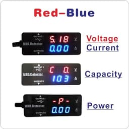 LED Digital USB Voltage Current Meter Tester Power Detector Charger