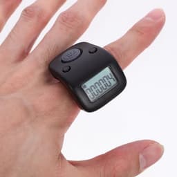 Rechargeable Digital Finger Counter Ring with Luminous Display