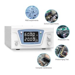 Bench Source Laboratory dc stabilized Power Supply Adjustable Variable Digital Regulated 30v 20a 60v 10a(30V 30A,110 V)