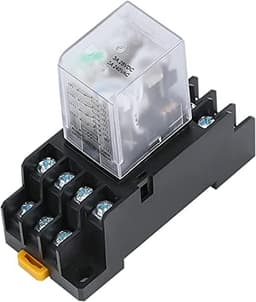 Relay HH54P MY4NJ Plug-in PYF14A DC/AC 12v 24v 36v 48v 110v 220v 5A Silver Contact 14pins 4PDT rele Socket(Ac,24V)
