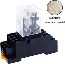 Relay HH54P MY4NJ Plug-in PYF14A DC/AC 12v 24v 36v 48v 110v 220v 5A Silver Contact 14pins 4PDT rele Socket(Ac,24V)