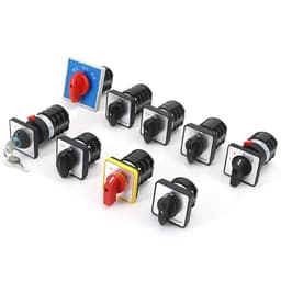 LW8D-10 10A 3 Positions 1-4 Phases Cam Changeover Switch Panel Mounting