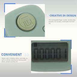Silicone Digital Finger Counter with Ring, Six-digit Electronic Screen