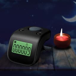 Rechargeable Digital Finger Tally Counter with Ring, 6 Digit