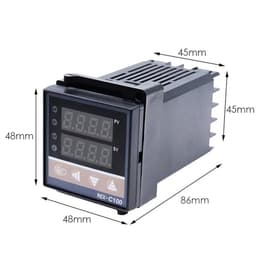 Digital PID Temperature Controller Rex-C100 Output Thermostat K Type Temperature 0-400℃ rex c100 Temp Thermoregulator 85-265vac(Relay - Single Input)