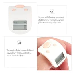 Digital Finger Tally Counter Ring with Night Light Display for Counting