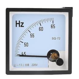 SQ-72 45-65Hz Frequency Panel Meter, 1.5 Accuracy Class Pointer Type Analog Hertz AC 220V380V 1Pcs(110V)