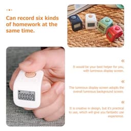 Rechargeable Silicone Finger Counter, Digital Silent Tally Counter