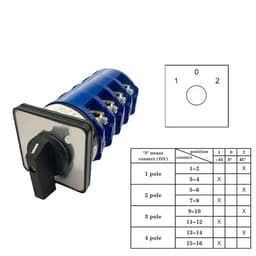 LW26-160/4 Universal Cam Changeover Switch 4 Position 160A 690V